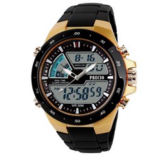 PRECIO 防水運動電子手錶 N16, 金色, 1個