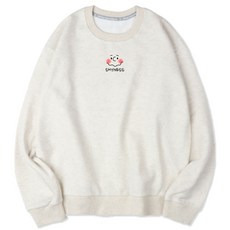 VENHIT SHYNESS字樣寬鬆刷絨長袖上衣