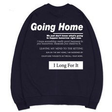 VENHIT Going Home字母寬鬆柔軟刷毛大學T