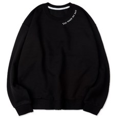 VENHIT Made day字句印花寬鬆刷絨長袖上衣