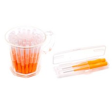 Anscario牙縫刷 隨機出貨 50入+攜帶式盒子 2入組, 1組, 50入