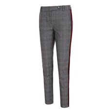 까스텔바작 여성용 벨벳 체크 팬츠 BG9FPT503