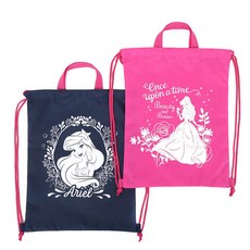 Disney 迪士尼 小美人魚+貝兒公主束口袋