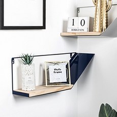 JHCompany 斜邊壁掛式層架 藍色, 1個