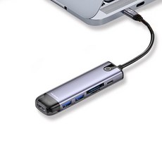 Mcdodo 麥多多 6合1 Type-C USB 多功能擴充集線器轉接器 HU-7740, 混合色, 1個