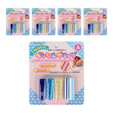 sun-star 多用途橡膠握把A型橡皮擦夾 3入 + 鉛筆夾 2入, 混合色, 5套