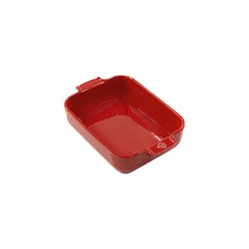 PEUGEOT 아폴리아 세라믹 직사각 베이커 오븐접시 25cm, 레드, 1개
