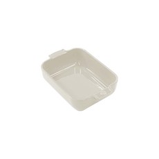 PEUGEOT 아폴리아 세라믹 직사각 베이커 오븐접시 25cm, 크림, 1개