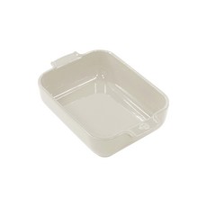 PEUGEOT 아폴리아 세라믹 직사각 베이커 오븐접시 32cm, 크림, 1개