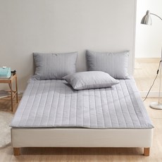 monshare 簡約羅紋床包組, 灰色