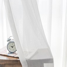 Apoa Room 亮光飯店紗簾 + 窗簾掛鉤, 白色