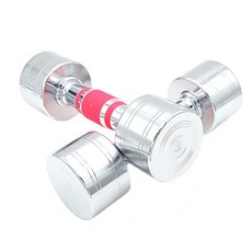 三重鍍鉻啞鈴, 3kg, 力量啞鈴 B