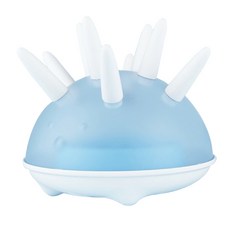 그뤠잇맘 공간절약 젖병건조대, 블루