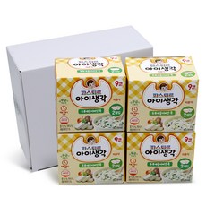 아이생각 죽 레토르트 이유식 180g, 두부 + 새송이버섯 혼합맛, 4개