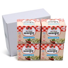 아이생각 진밥 레토르트 이유식 180g, 한우 + 근대 + 새송이버섯 혼합맛, 4개