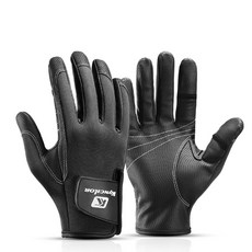 防滑運動釣魚手套 T03, 黑色的