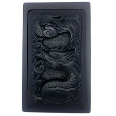 南浦石龍紋方形硯台