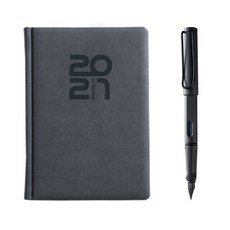 YANGJISA Usery 25A 日記灰 + 拉米鋼筆啞光黑 EF 筆尖, 混色