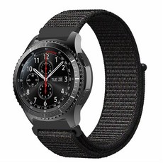 LIMSTAIL Galaxy Watch 相容尼龍錶帶, 黑色