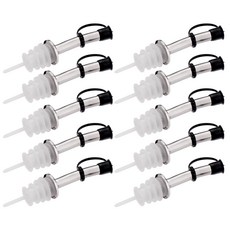 弧形蓋不銹鋼倒酒器, 混色, 10個