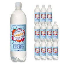넥스바 무설탕 탄산음료 Strawberry 앤 Raspberry, 12개, 1L
