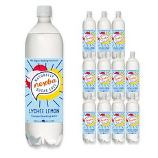 넥스바 무설탕 탄산음료 Lychee Lemon, 12개, 1L