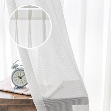 Apoaroom Shine蝴蝶褶飯店內層窗簾 + 窗簾銷, 白色
