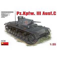 Miniart 1:35 Pz.Kpfw.III Ausf.C 프라모델 탱크 35166, 1개