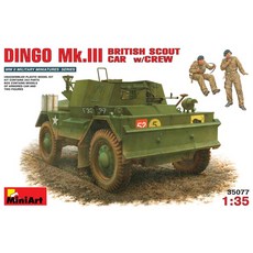 Miniart 1:35 Dingo Mk.III英國偵察車附車組塑膠模型裝甲車 35077, 1個