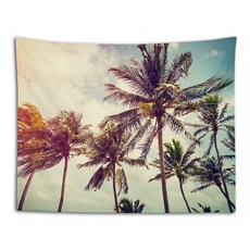 Market A 感性椰子樹印花掛毯, GL-20