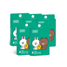 영케미칼 브라운 프렌즈 밴드 10p, 5개