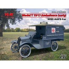 ICM 1:35模型T 1914救護車電動型第一次世界大戰塑膠模型 35665, 1個