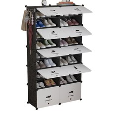 GAPANG 塑膠10層鞋櫃 08號, 1個, 黑色