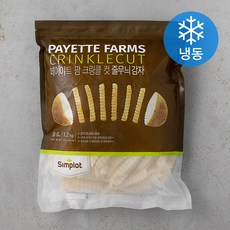 심플로트 크링클컷 줄무늬 감자튀김 (냉동), 1.2kg, 1개