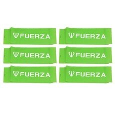 FUERZA 乳膠阻力帶 0.3mm 6p, 淺綠色