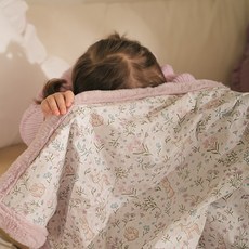 데코뷰 밤비가든 애착이불 겨울담요, 베이지 + 핑크 + 민트 + 아이보리