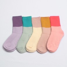 Wesocks & Papamom 兒童 Jwawa 中筒襪 5雙入