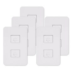 CHEIL ELECTRIC 藝術嵌入式插座 8P 2 Gu BOM859, 5個