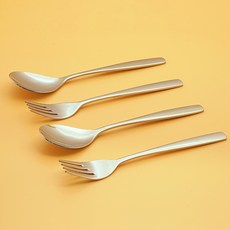 孩童湯匙+叉子組, 單色, 湯匙 2入+叉子 2入, 2組