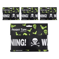 萬聖節裝飾警告膠帶, 黑色 2號, 4個