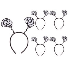 LivingDA 幽靈彈簧髮箍, 混色, 5個