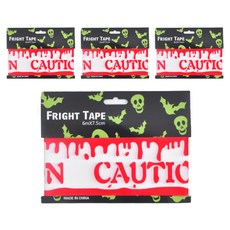 萬聖節裝飾警告膠帶, 白色 3號, 4個