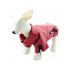 I Love Pet 寵物人造皮夾克, 紅色