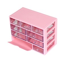 하라코리아 다용도 4단 서랍정리함 4P-ALLS, 1개, 베이비 핑크