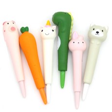 舒壓中性筆 0.5mm 6入, 混合色