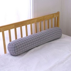 柔軟圓柱長抱枕套, 灰色的