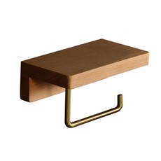 JH Company 現代木質層架衛生紙架, 米色, 1個