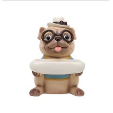 JH Company 動物小狗托盤衛生紙盒, 混色, 1個