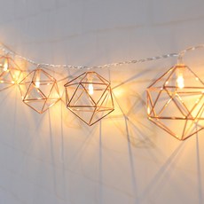 Homemine LED感性復古金色六角形燈 20燈, 單一顏色, 1個