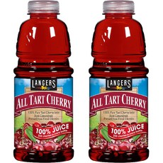 랭거스 타트체리 주스, 946ml, 2개